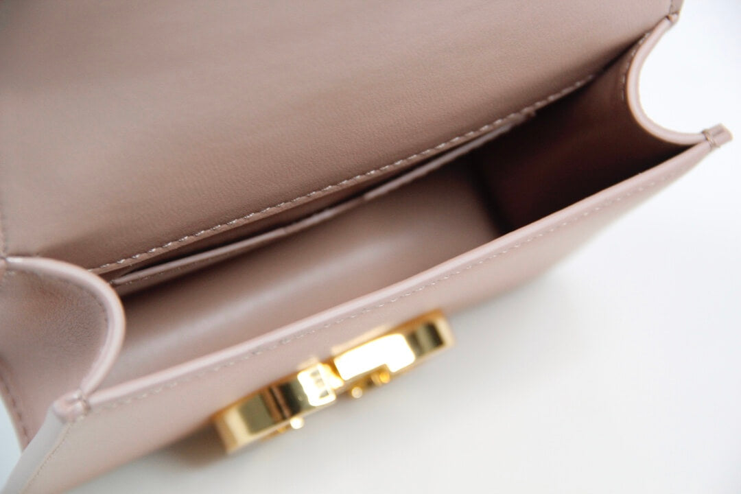 d0906 mini montaigne shoulder bag cross body bags pink cowhide real leather
