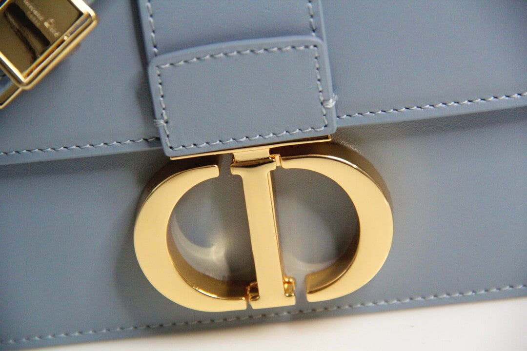 d9006 mini montaigne shoulder bag cross body bags light blue cowhide real leather