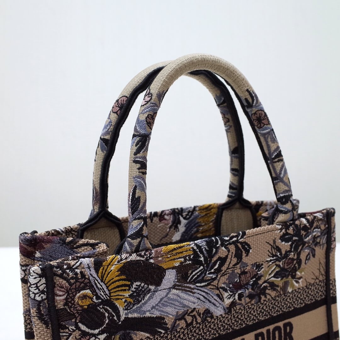 d1286 book tote black big handbag embroidery logo grey