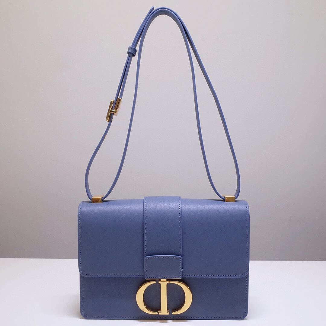 d9006 30 montaigne shoulder bag cross body bags blue 2 cowhide real leather 24cm