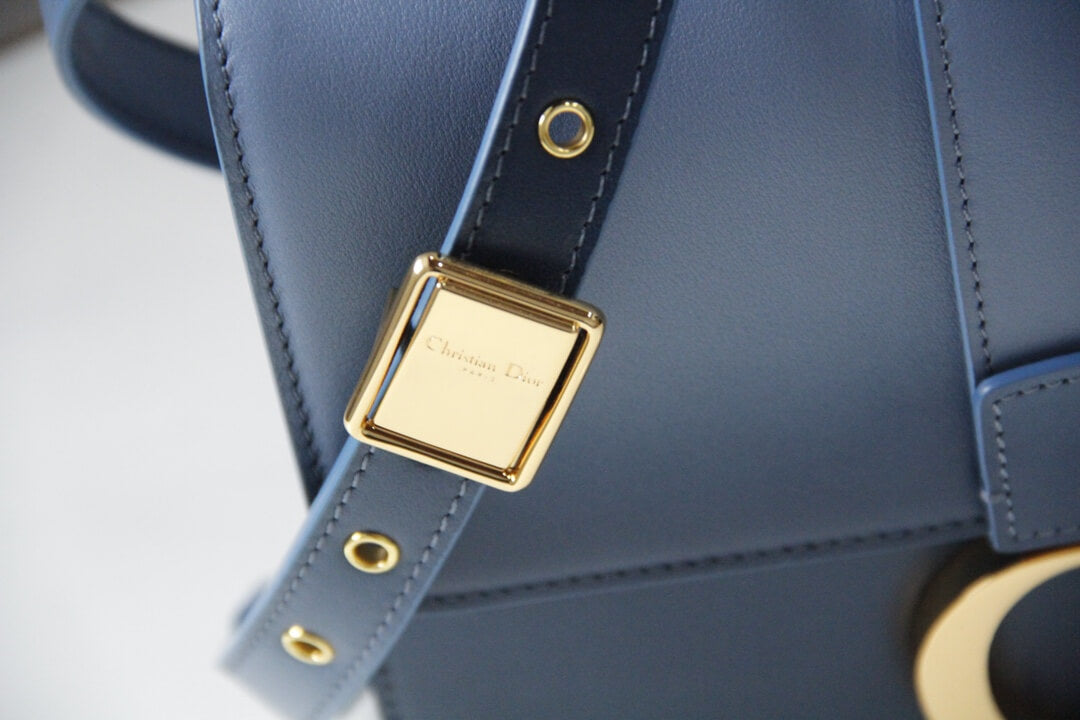 d9006 30 montaigne shoulder bag cross body bags blue cowhide real leather 24cm