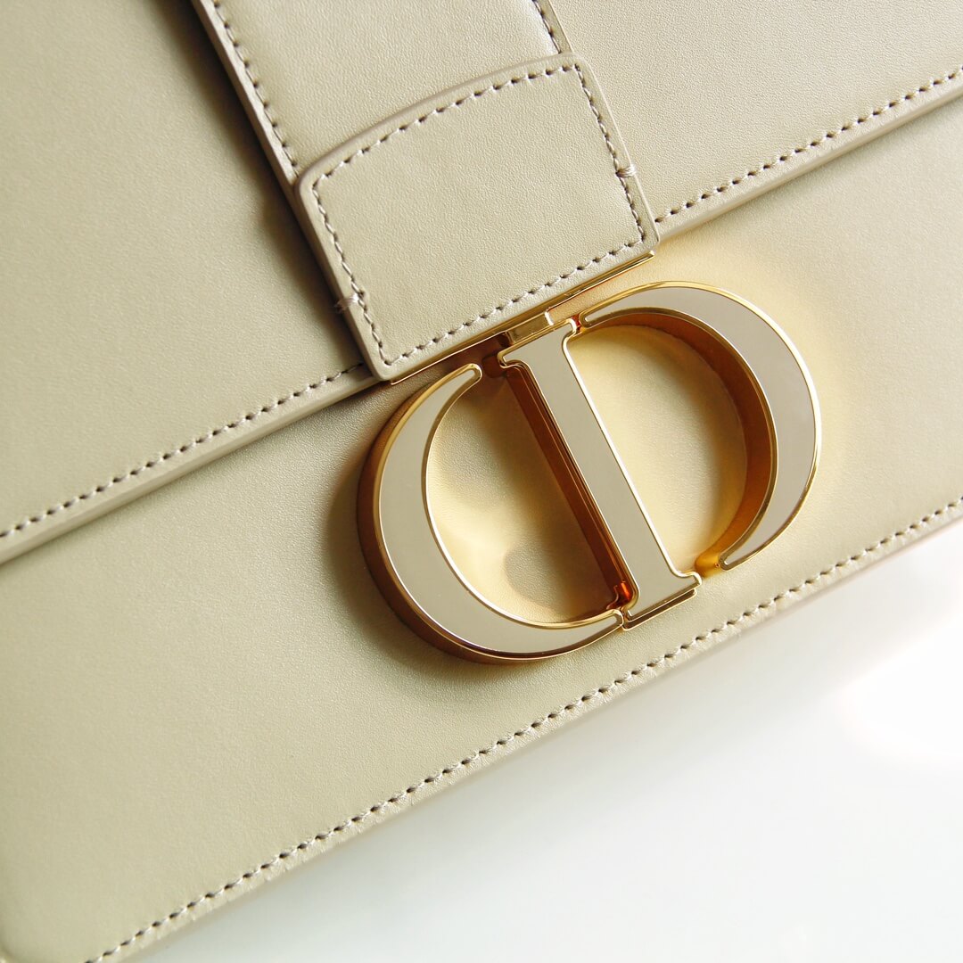 d9006 30 montaigne shoulder bag cross body bags dirty white cowhide real leather 24cm