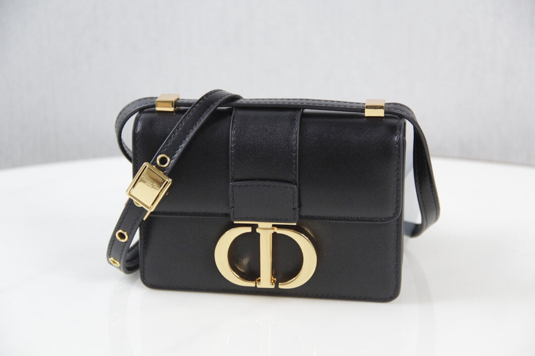 d9006 mini montaigne shoulder bag cross body bags black cowhide real leather