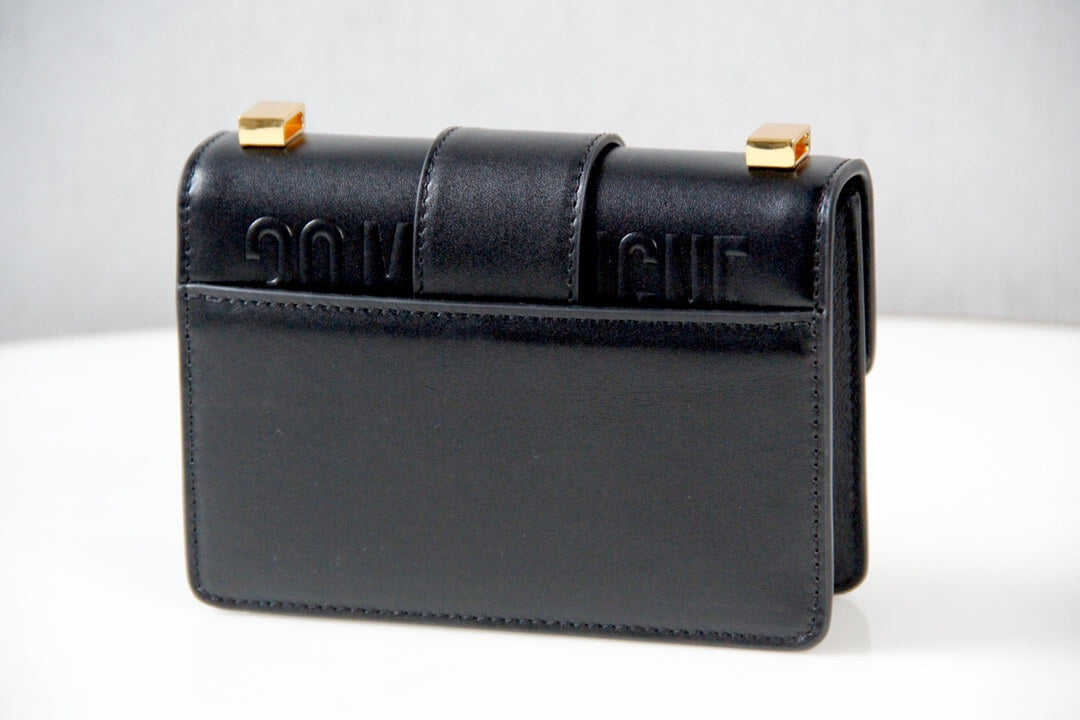 d9006 mini montaigne shoulder bag cross body bags black cowhide real leather