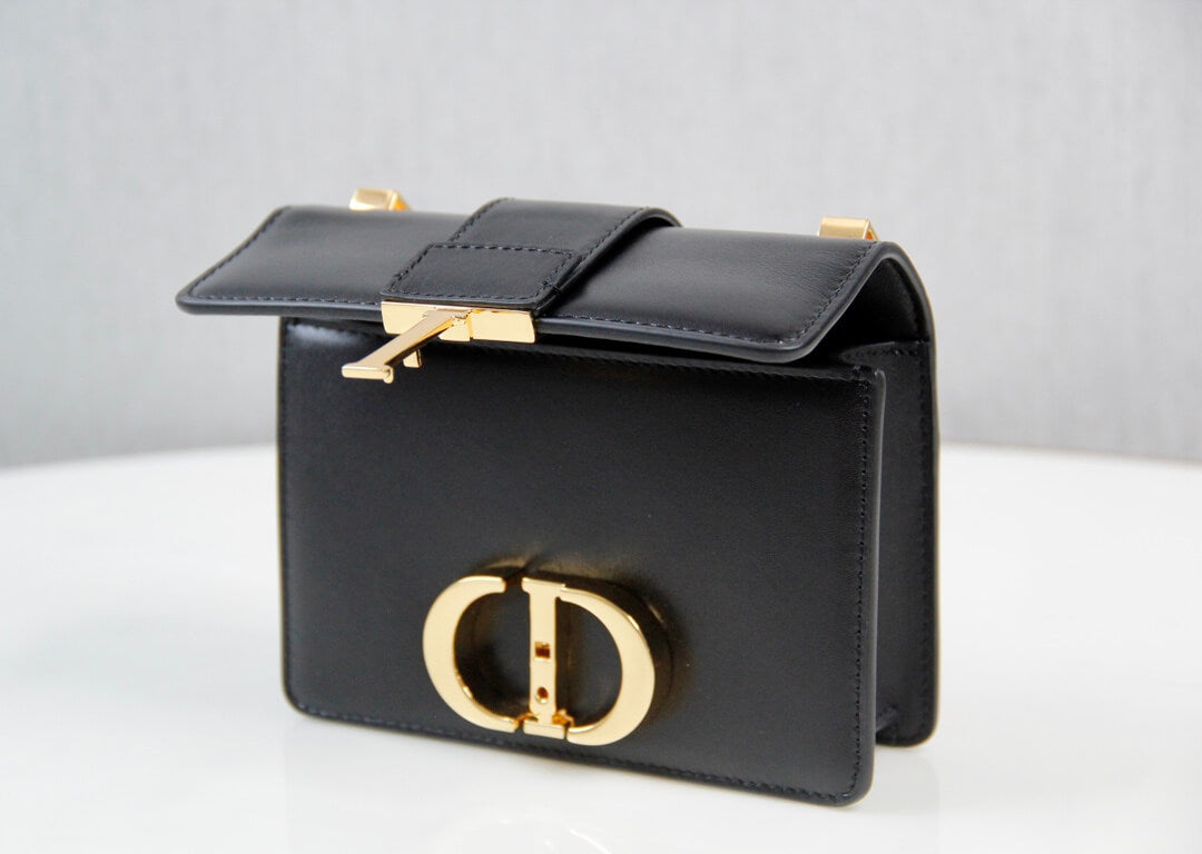 d9006 mini montaigne shoulder bag cross body bags black cowhide real leather