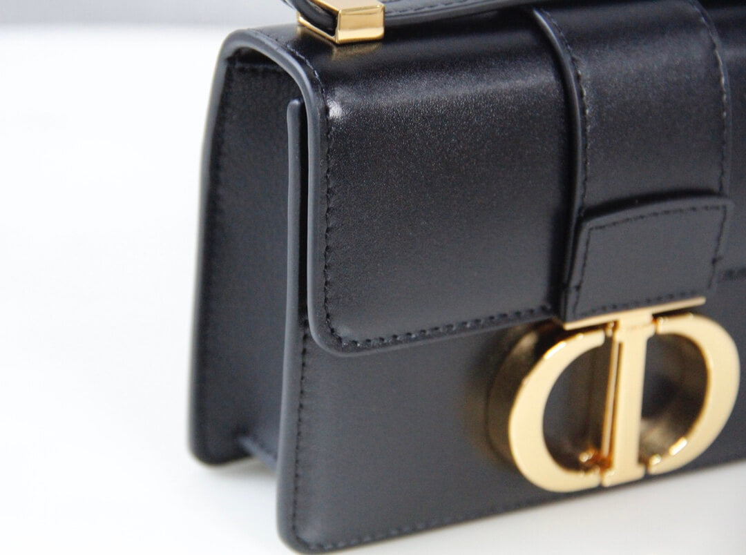 d9006 mini montaigne shoulder bag cross body bags black cowhide real leather