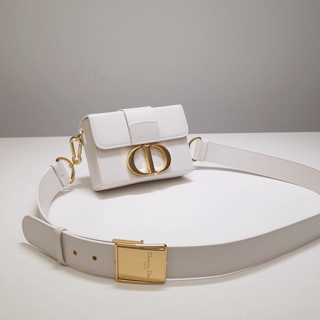 d9008s minibox oblique 30 montaigne shoulder bag cross body bags pearl white