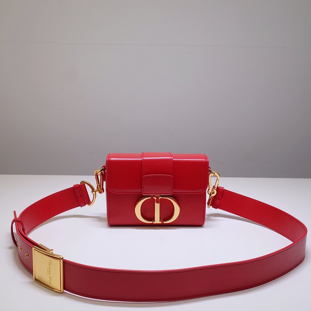 d9008s minibox oblique 30 montaigne shoulder bag cross body maroon