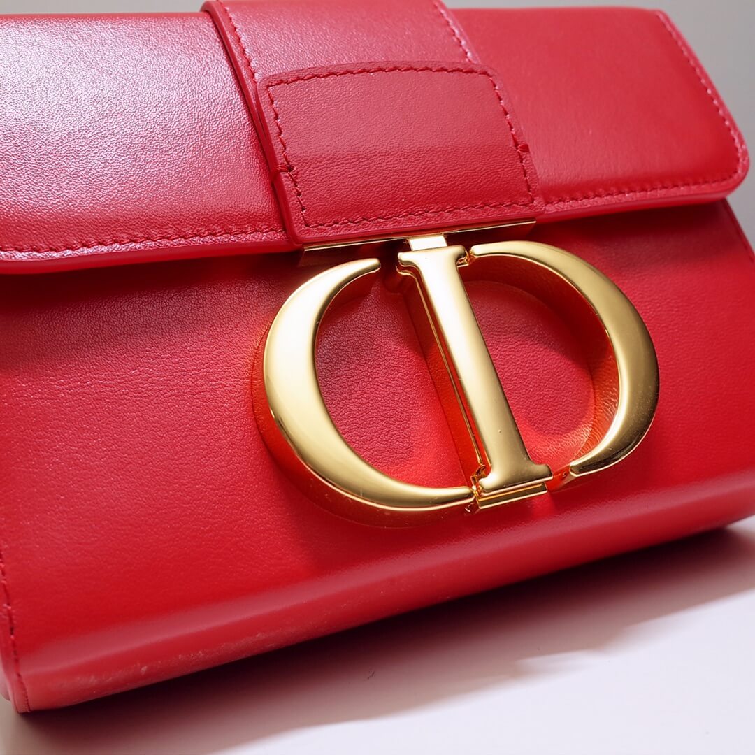 d9008s minibox oblique 30 montaigne shoulder bag cross body maroon