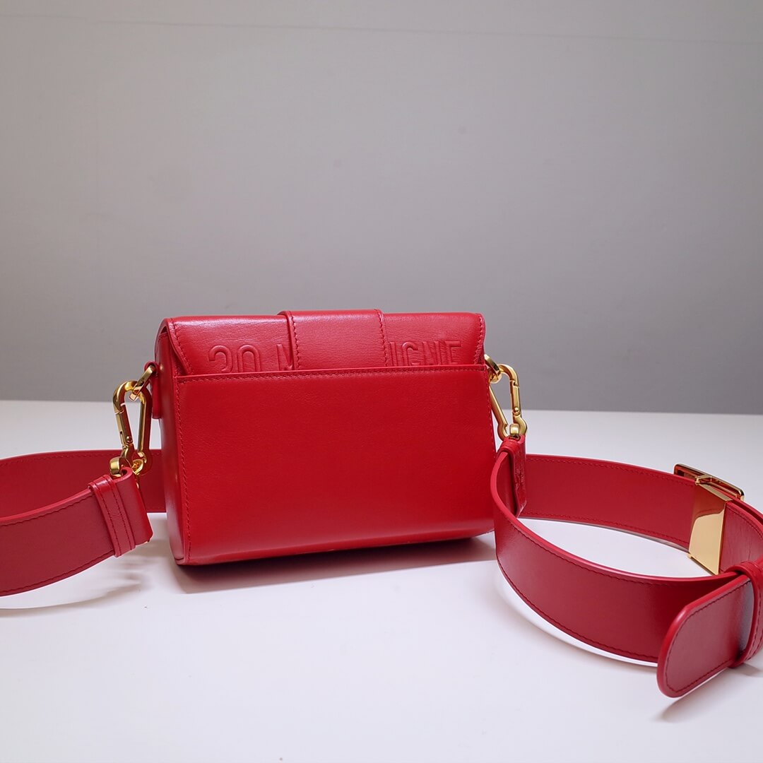 d9008s minibox oblique 30 montaigne shoulder bag cross body maroon