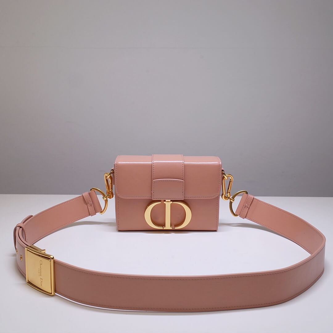 d9008s minibox oblique 30 montaigne shoulder bag cross body pink