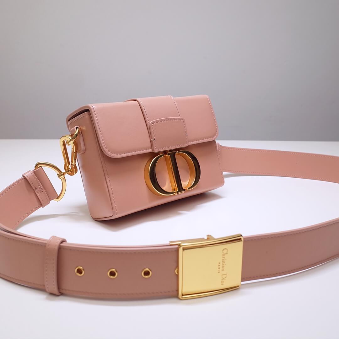 d9008s minibox oblique 30 montaigne shoulder bag cross body pink
