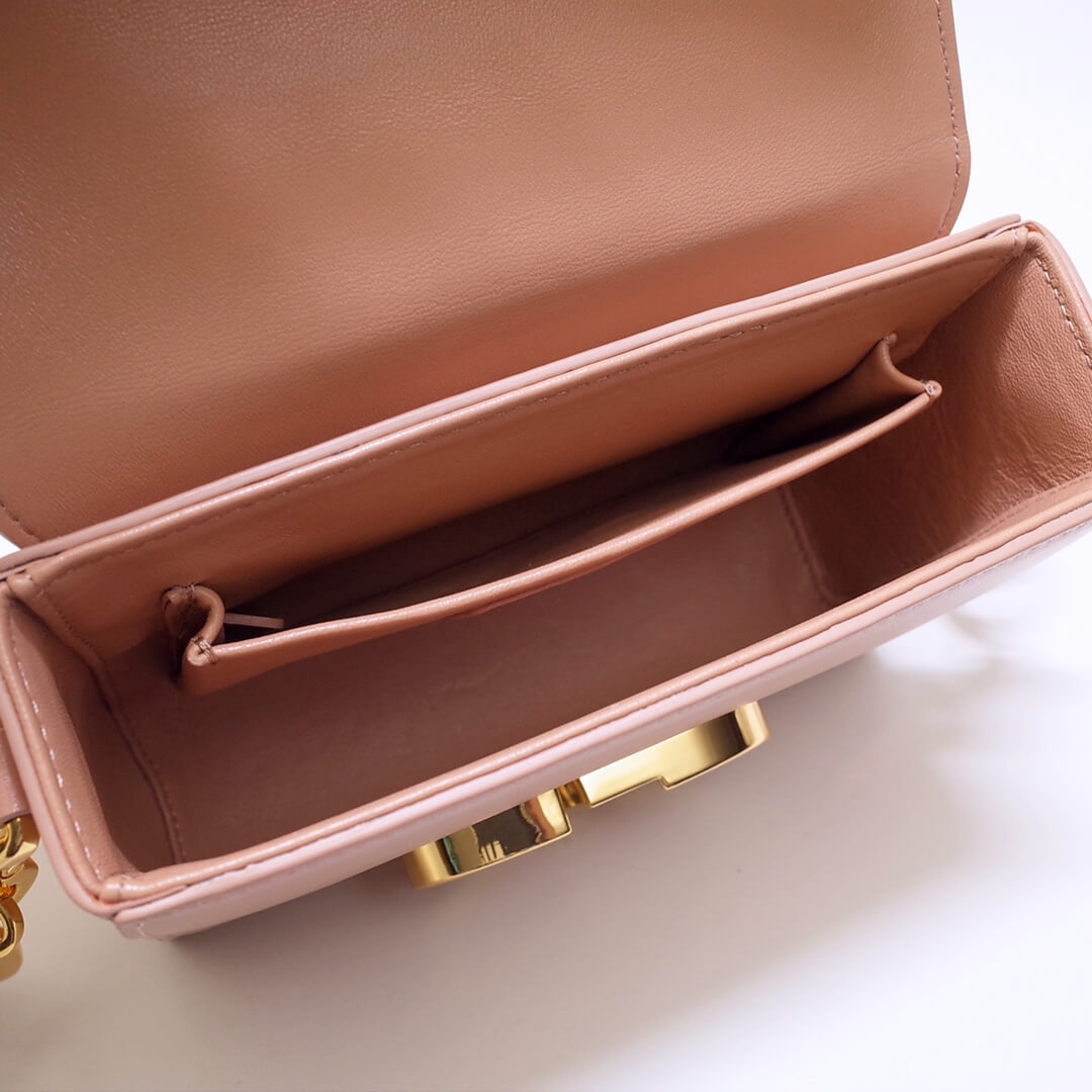 d9008s minibox oblique 30 montaigne shoulder bag cross body pink