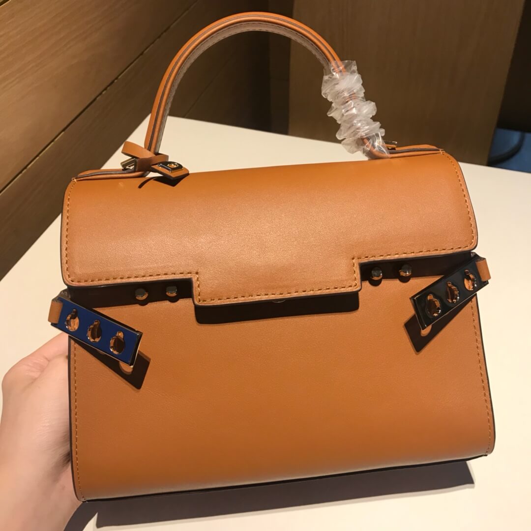de 03125080 brown handbag swift leather cowhide