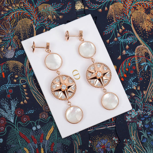 dior earrings rose gold kfn08081