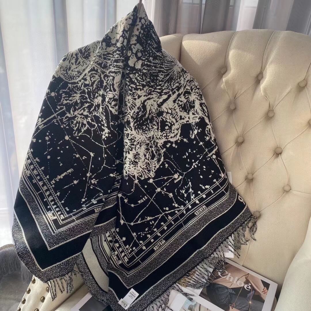 dior fashion versatile premium light luxury scarf shawl pja1