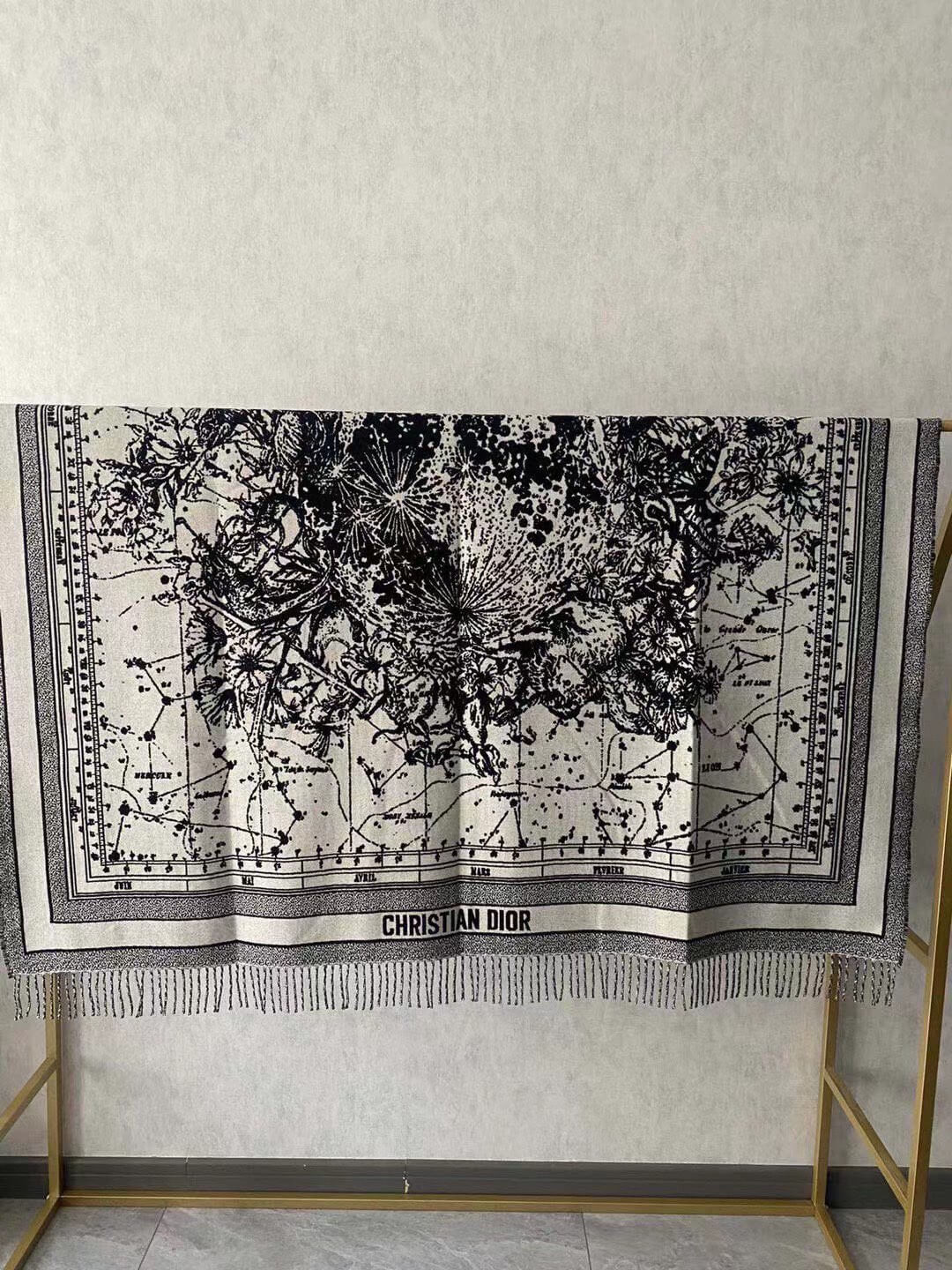 dior fashion versatile premium light luxury scarf shawl pja1