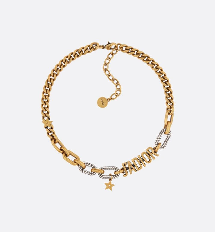 dior new letter vintage versatile personalized necklace celebrity collar chain xl13168a23