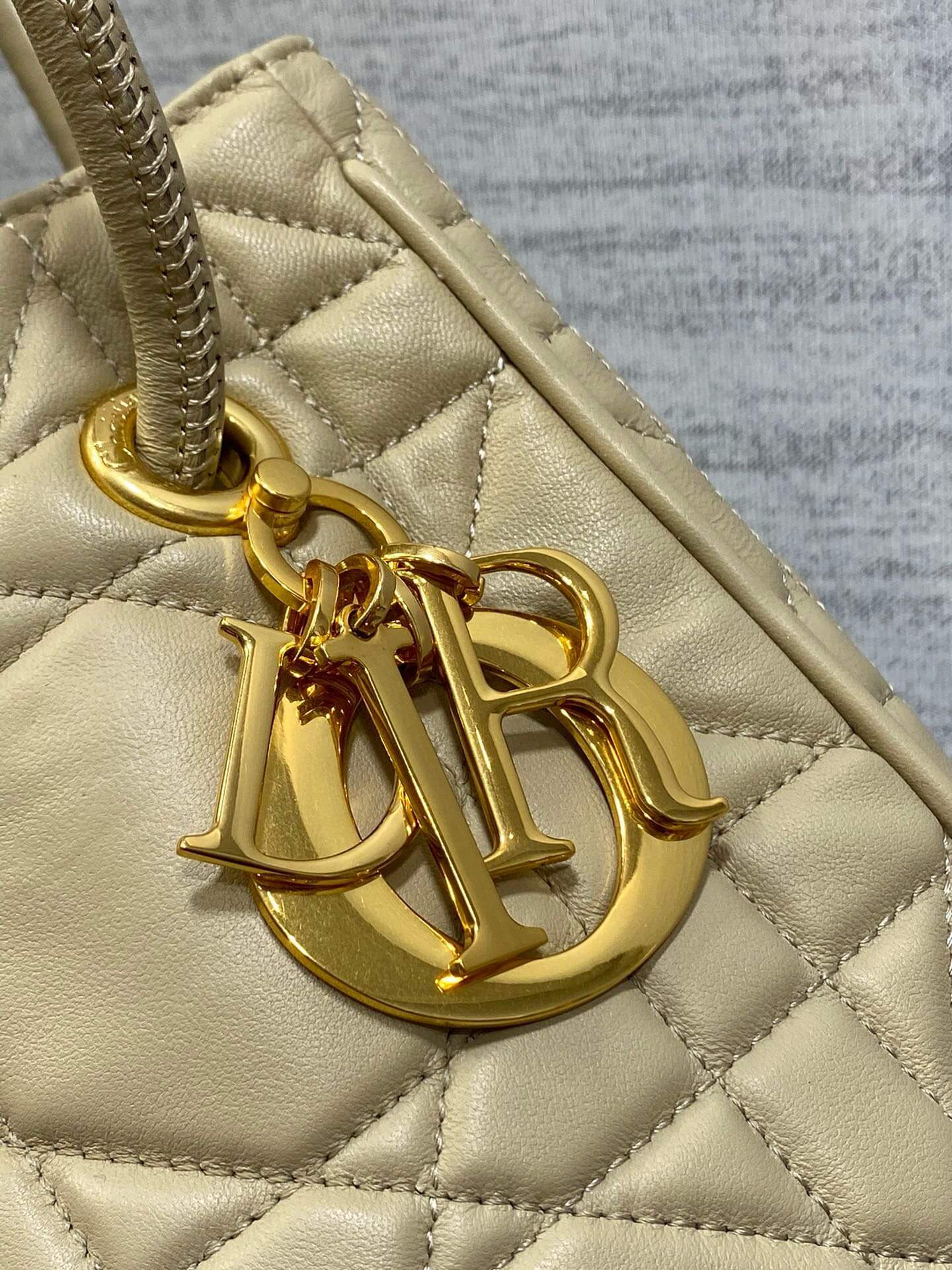 dior nolita leather shoulder bag 2312 apricot