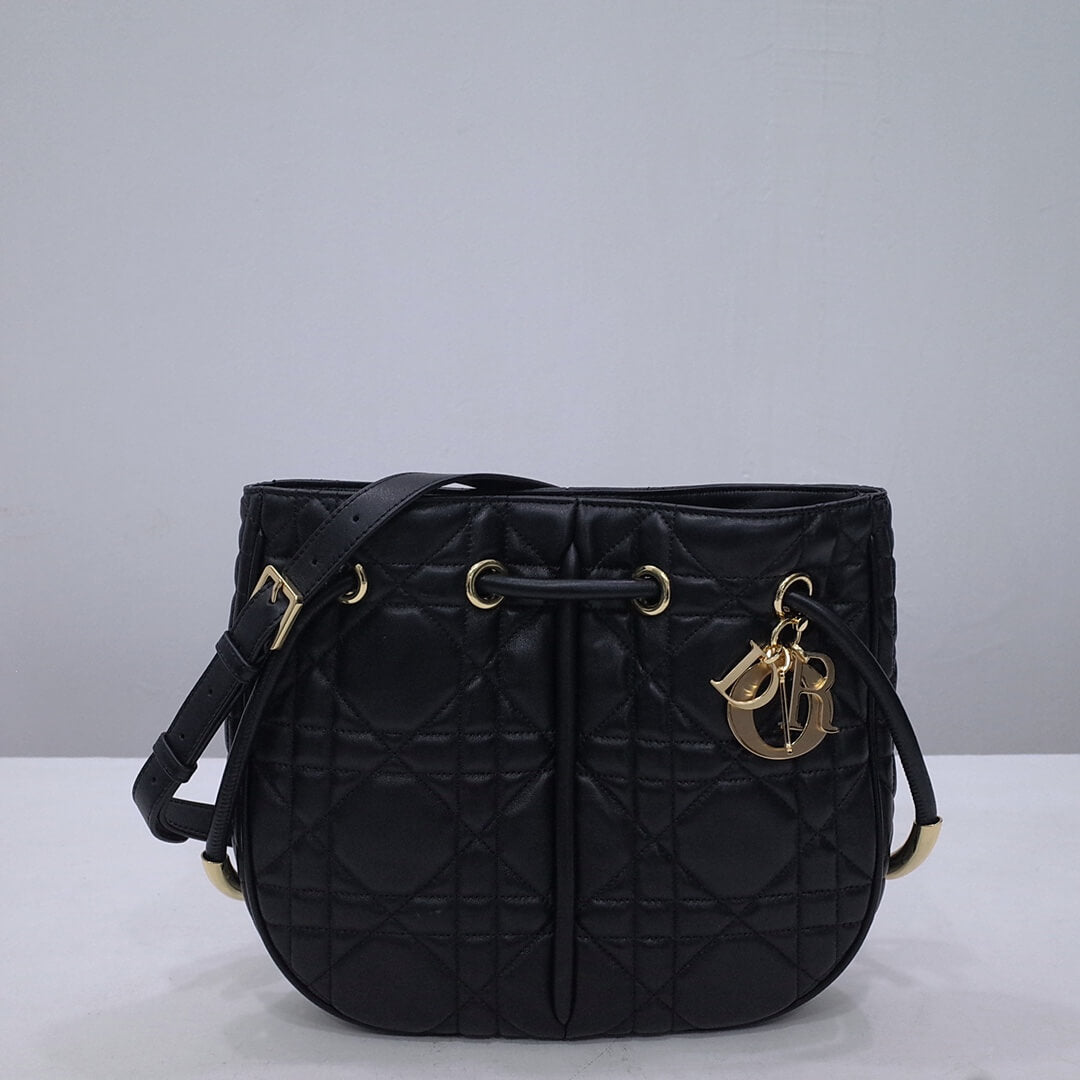 dior nolita leather shoulder bag 2312 black