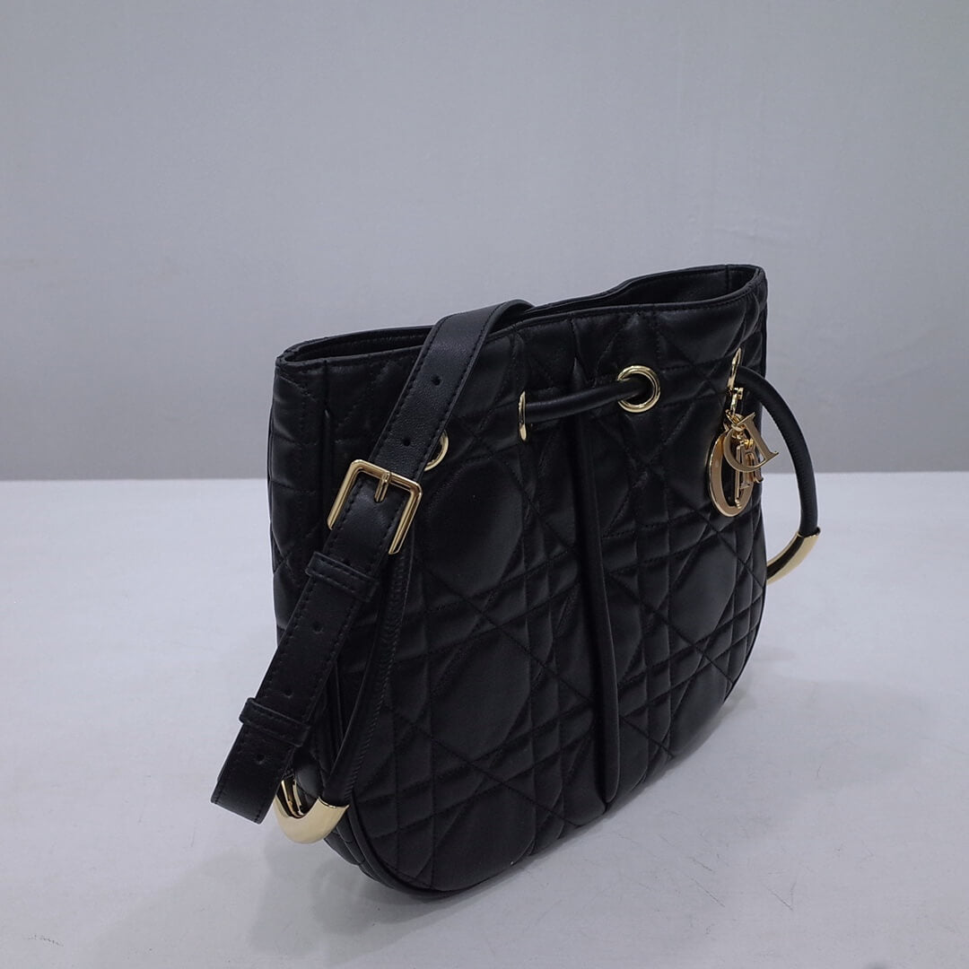 dior nolita leather shoulder bag 2312 black