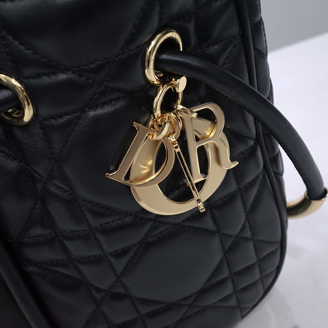 dior nolita leather shoulder bag 2312 black