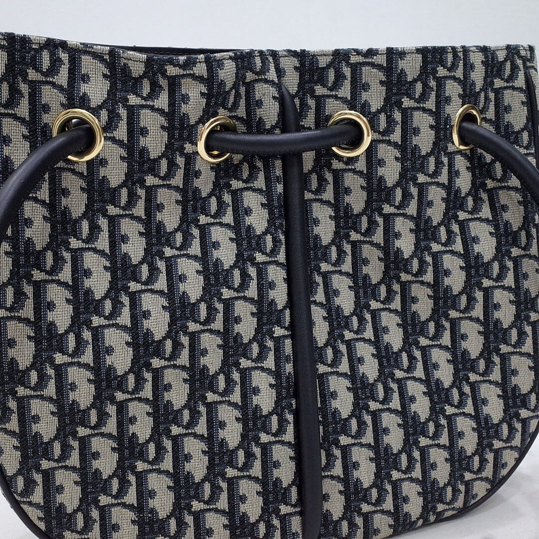 dior nolita leather shoulder bag 2312 black monogram