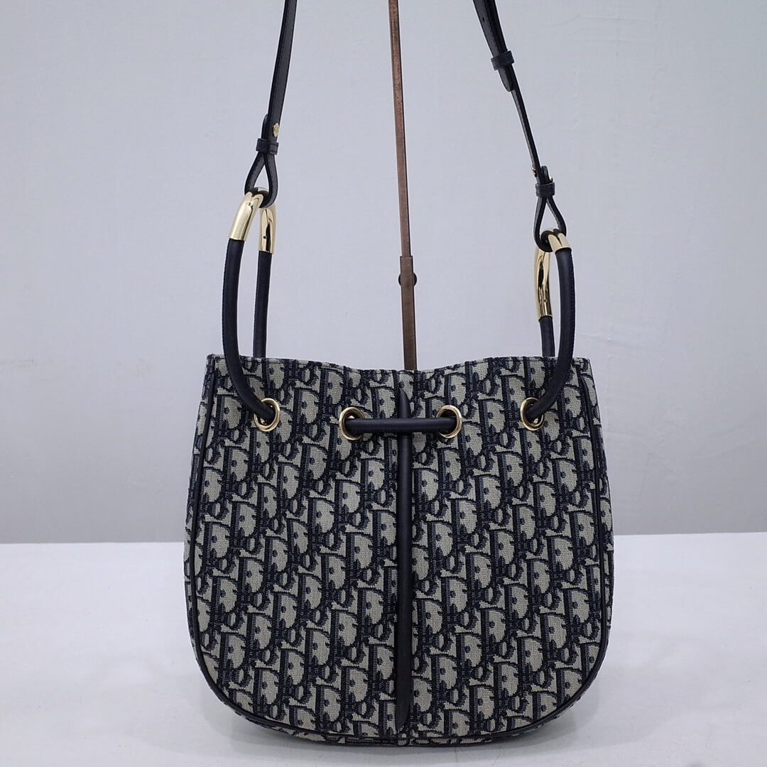 dior nolita leather shoulder bag 2312 black monogram