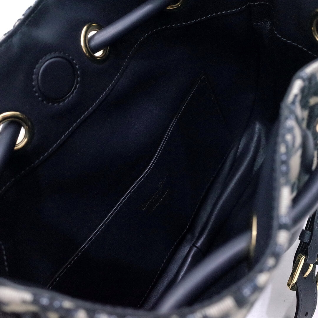 dior nolita leather shoulder bag 2312 black monogram