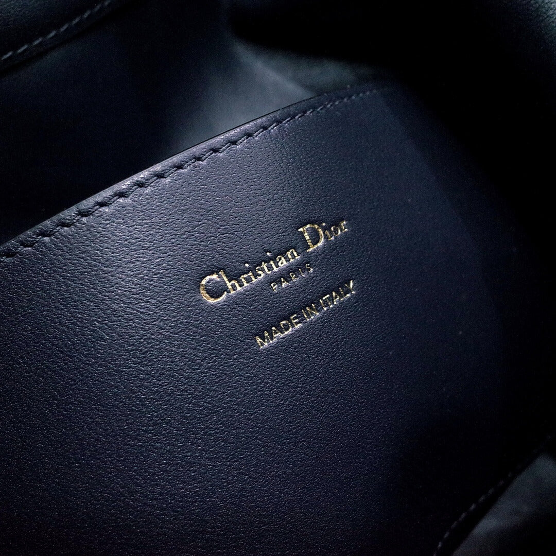 dior nolita leather shoulder bag 2312 black monogram large size 34cm