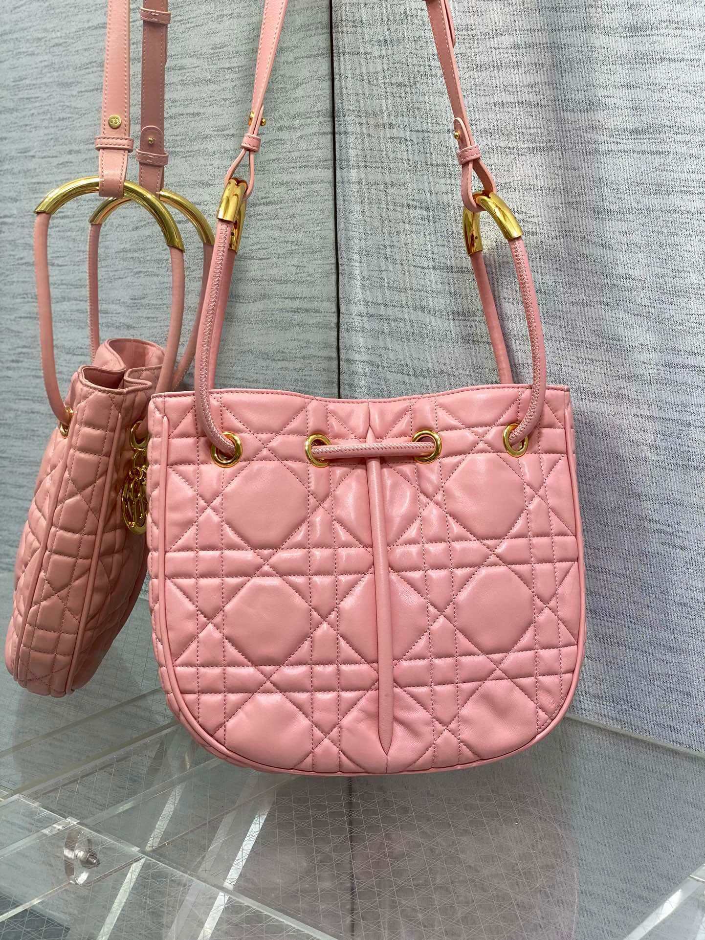 dior nolita leather shoulder bag 2312 pink