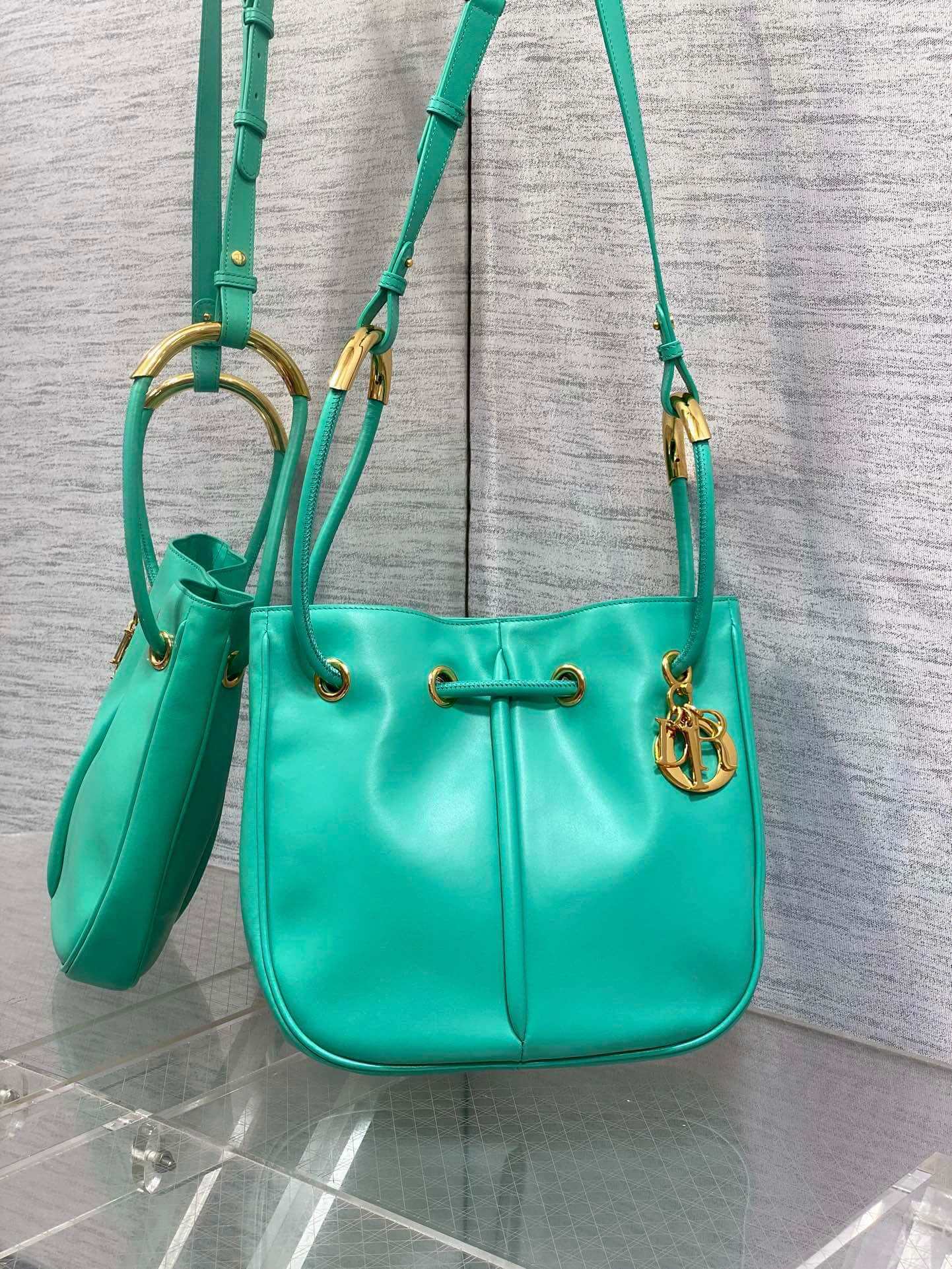 dior nolita leather shoulder bag 2312 plain green