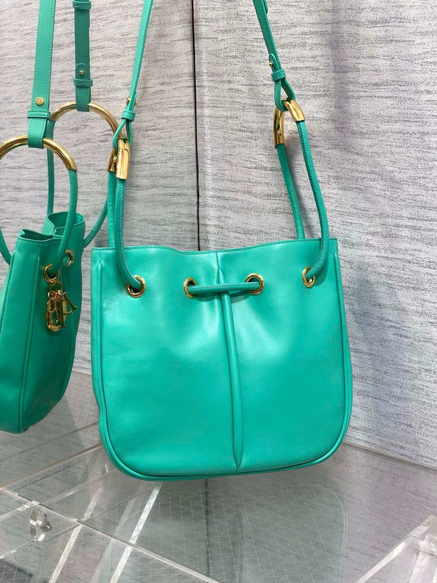 dior nolita leather shoulder bag 2312 plain green