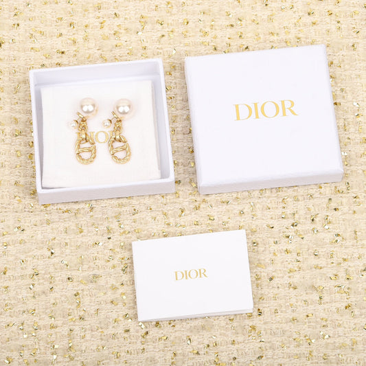 europe and america advanced fried dough twists versatile fashion leisure pearl earrings eha72