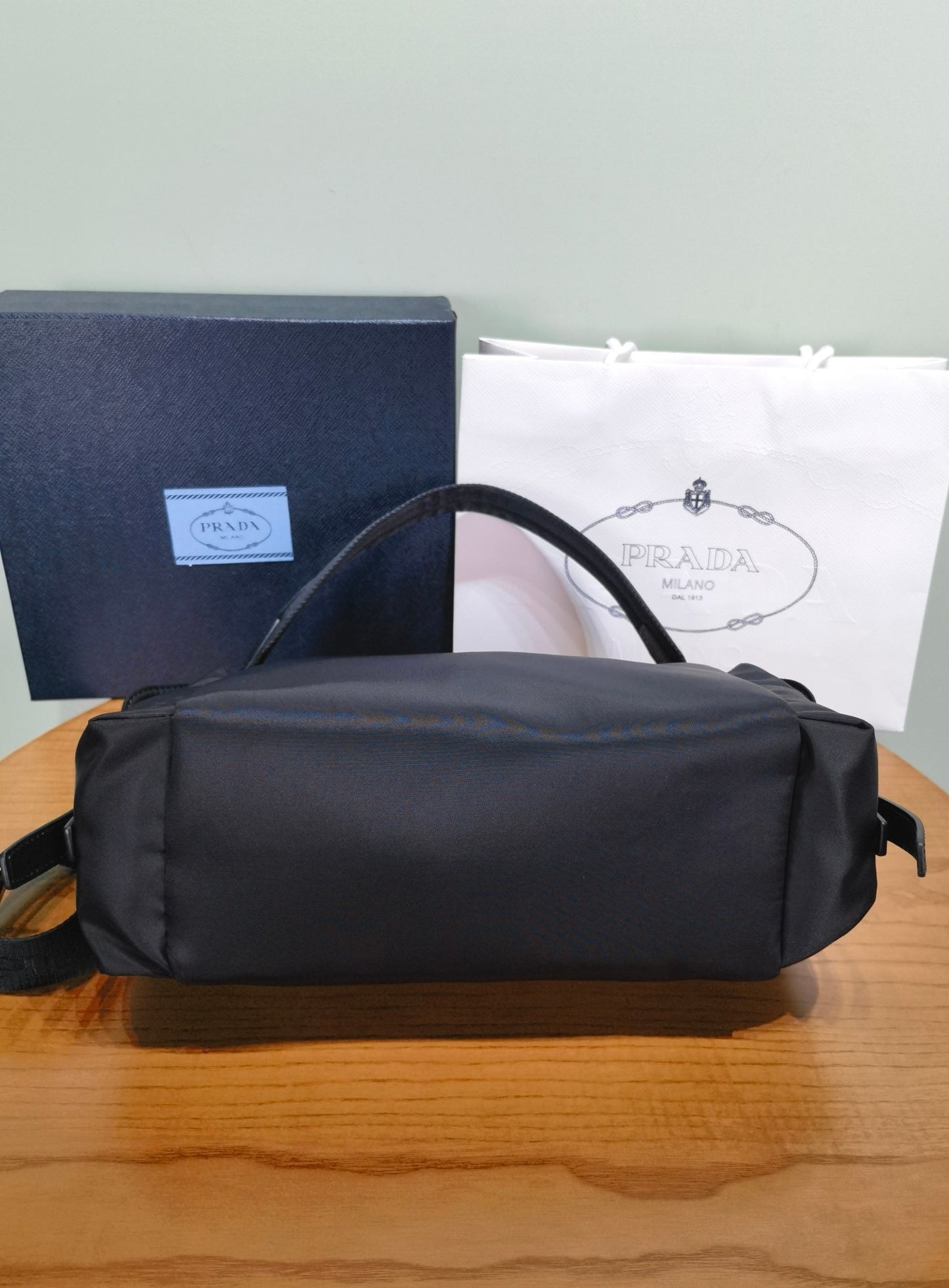 PRADA Explore Reusable Nylon Crossbody Bag Single Shoulder Bag 1BC264 Black