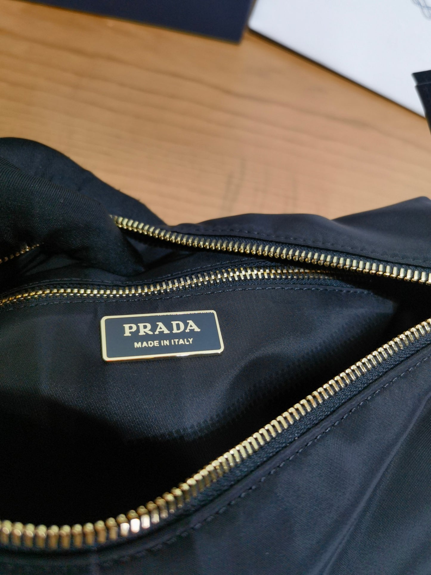 PRADA Explore Reusable Nylon Crossbody Bag Single Shoulder Bag 1BC264 Black
