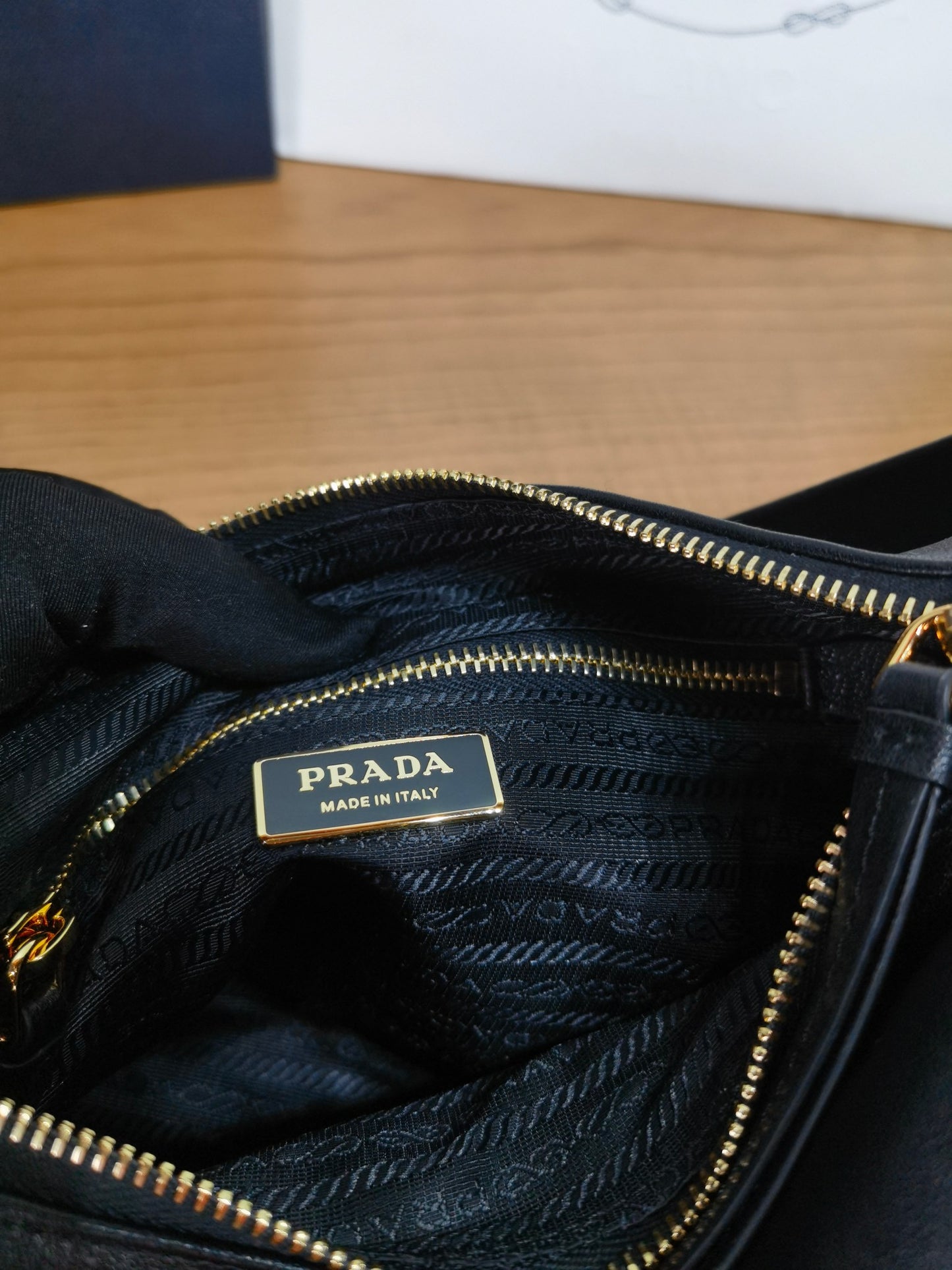 PRADA Explore sheepskin shoulder bag crossbody bag 1BC264 BLACK