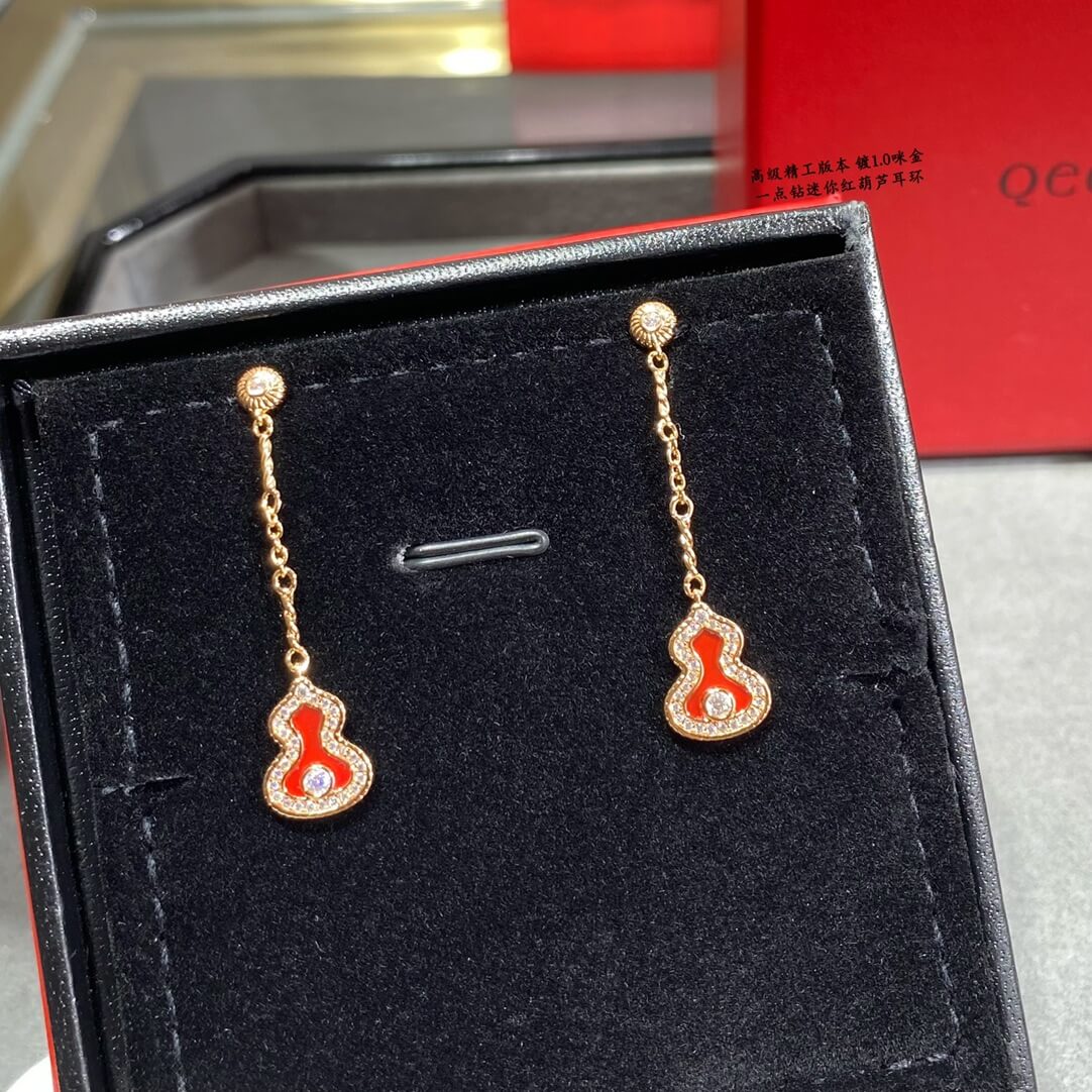 explosive beauty and rich fashion versatile red gourd earrings trend eh13168a47