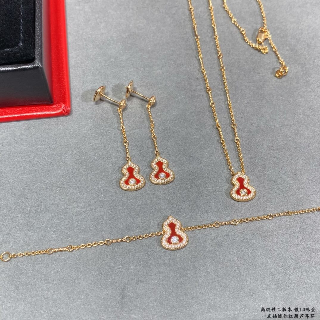 explosive beauty and rich fashion versatile red gourd earrings trend eh13168a47