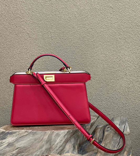fd red peekaboo iseeu shoulder bag crossbody bag 70193