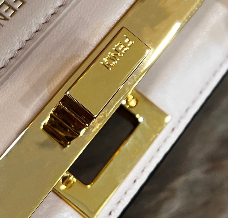 fd white peekaboo iseeu shoulder bag crossbody bag 70193