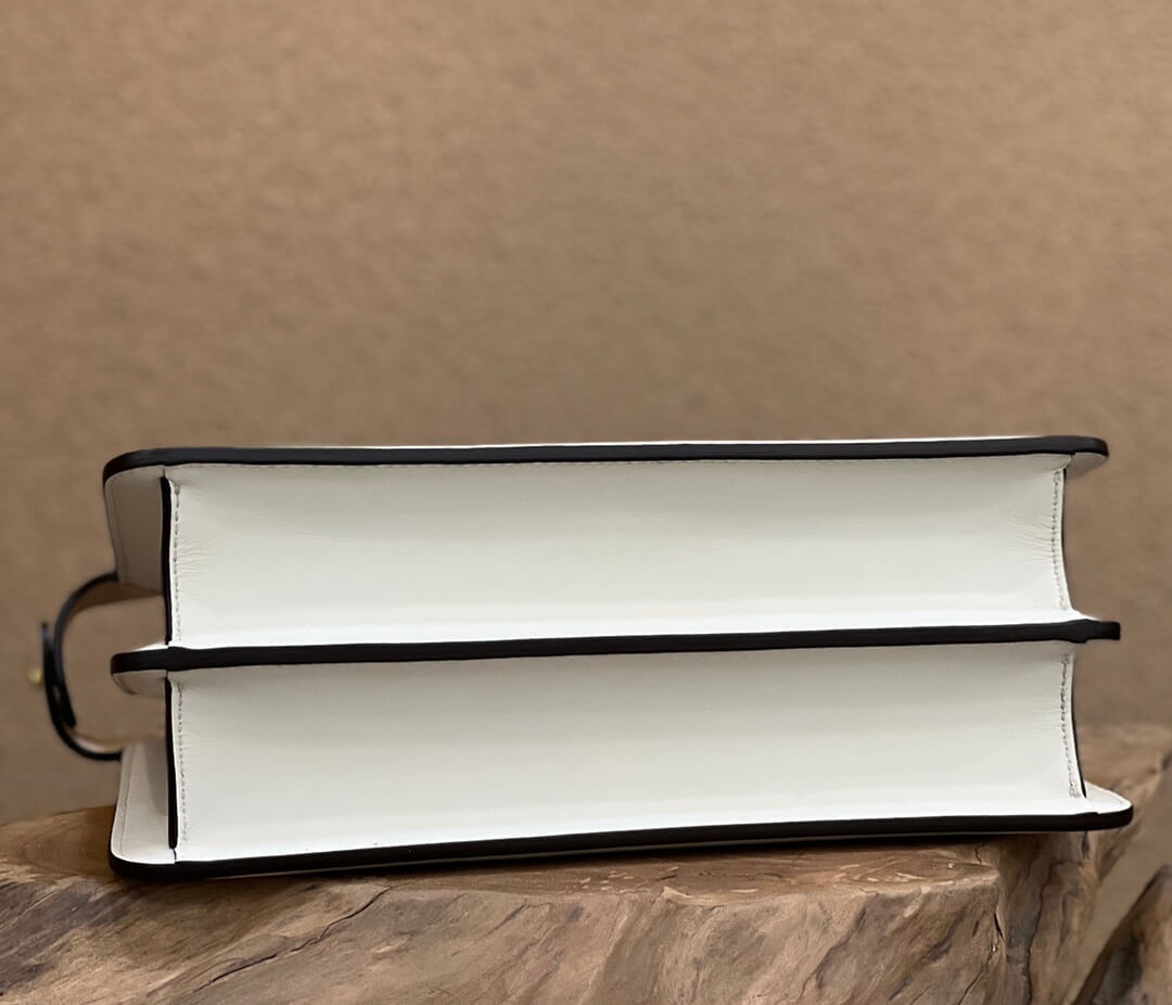 fd white peekaboo iseeu shoulder bag crossbody bag 70193