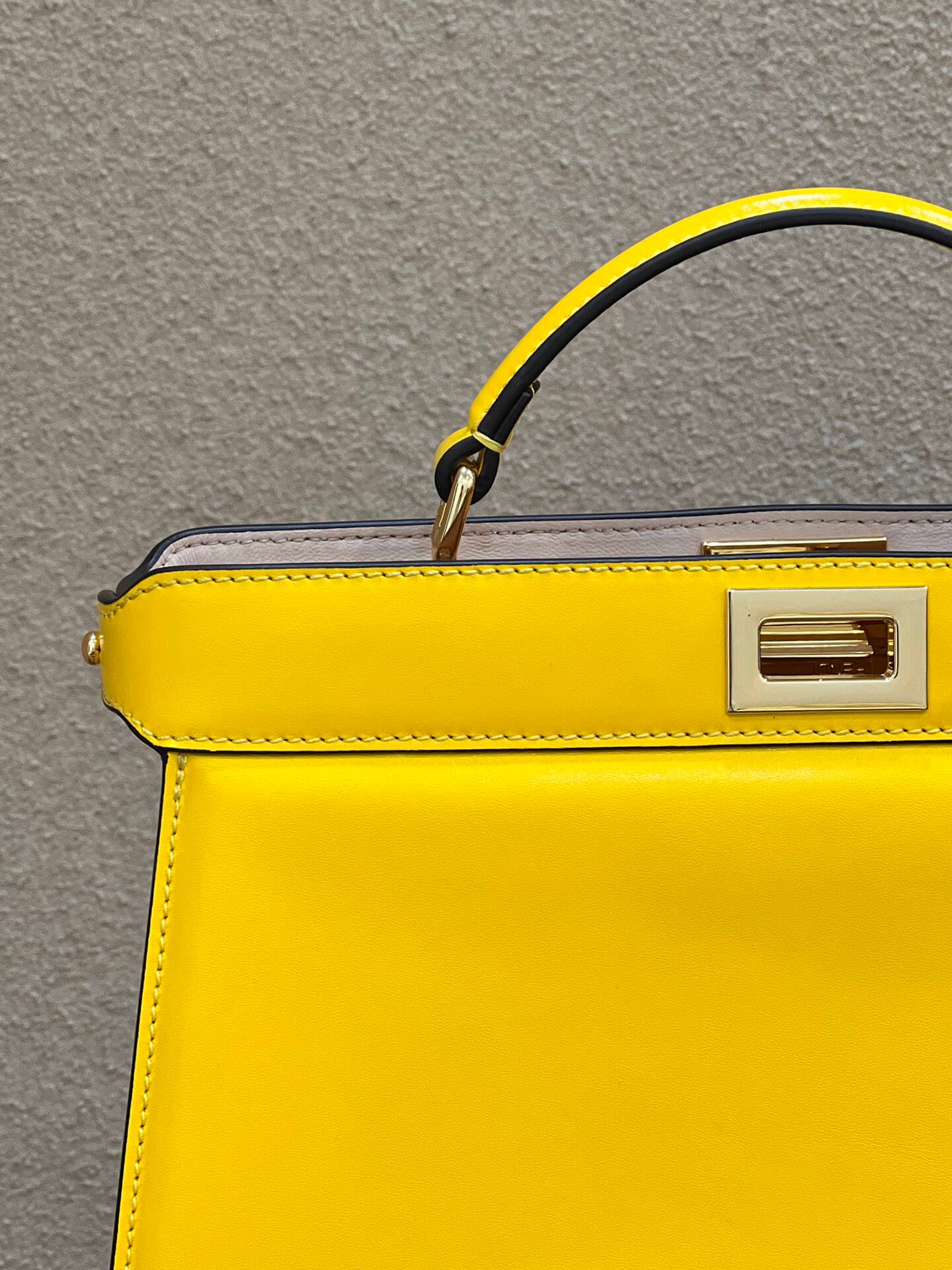 fd yellow peekaboo iseeu shoulder bag crossbody bag 70193