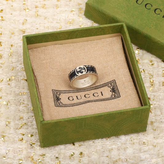 fashion and high end interlocking double g ring jz13168a6