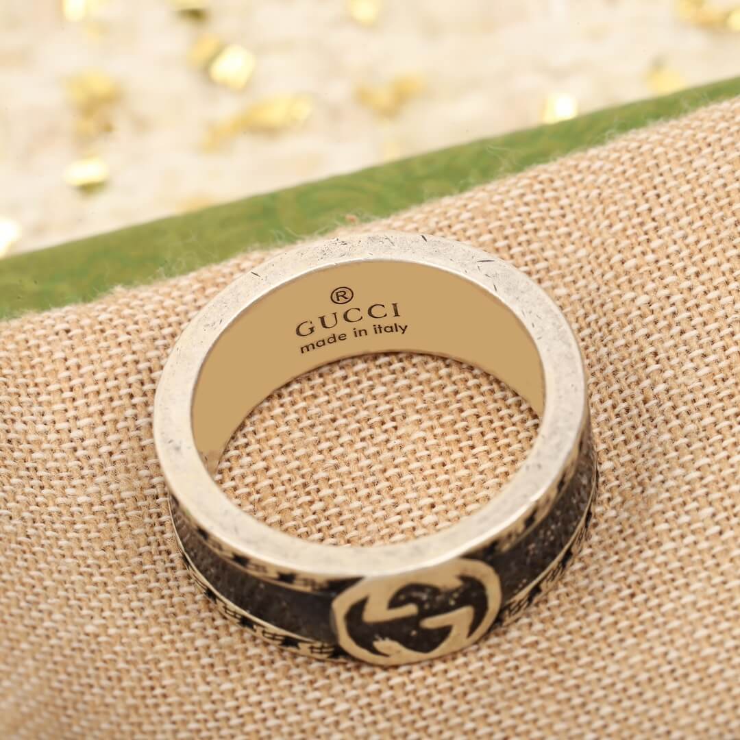 fashion and high end interlocking double g ring jz13168a6