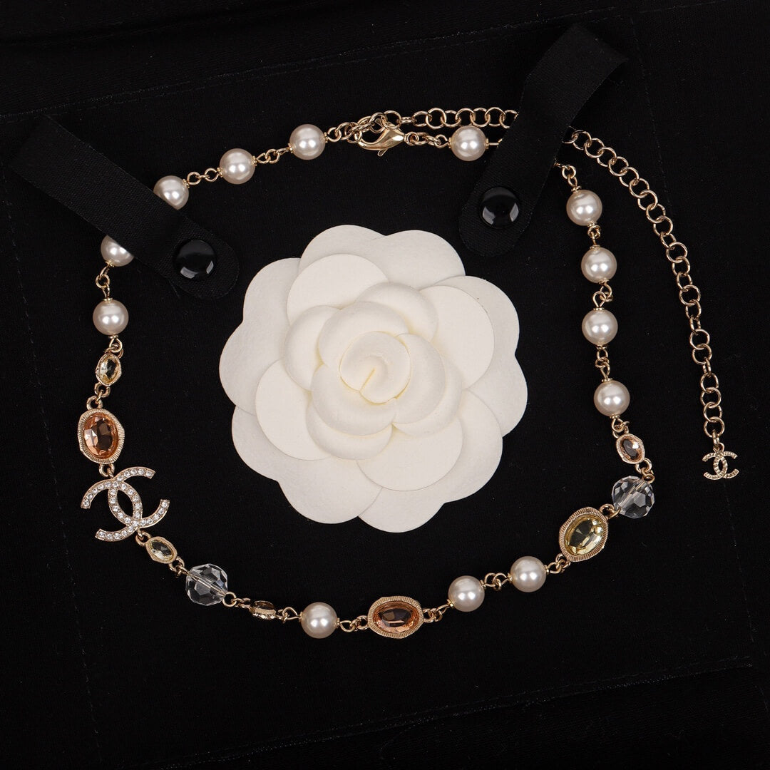 fashionable and super beautiful chanel handicraft workshop double cchoker sl13168