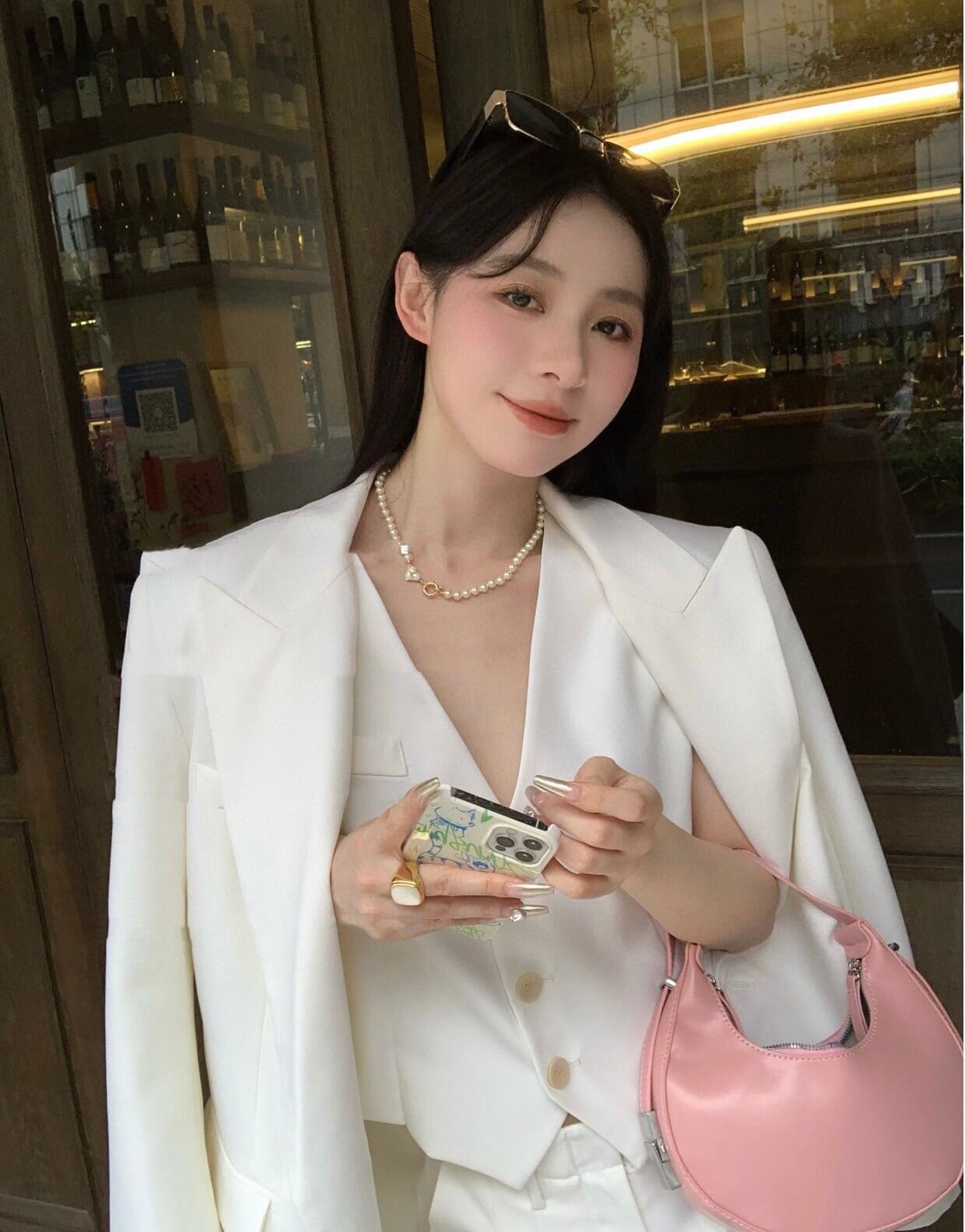 french design sense saturn love pearl necklace personalized niche xl13168a5