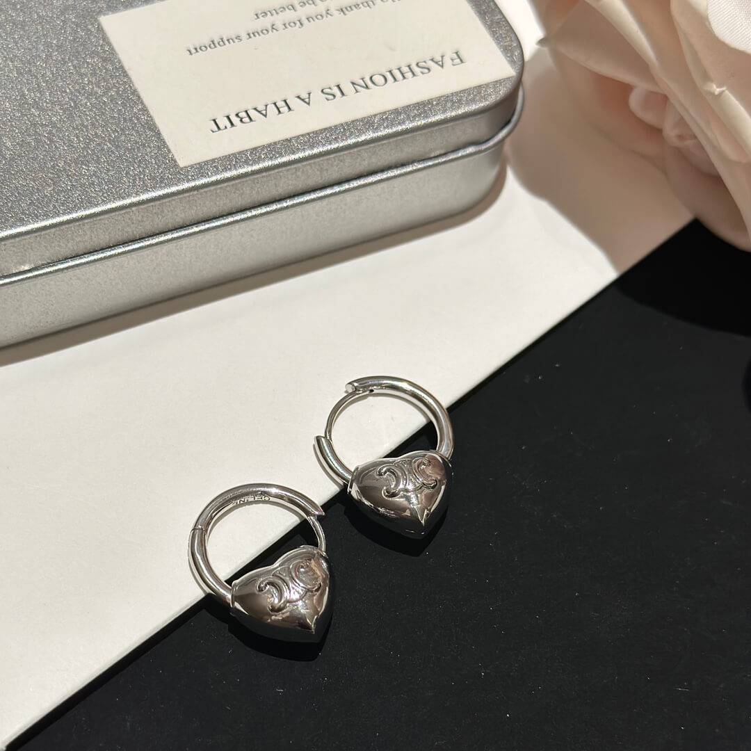 french versatile premium 3d love earrings ehc11