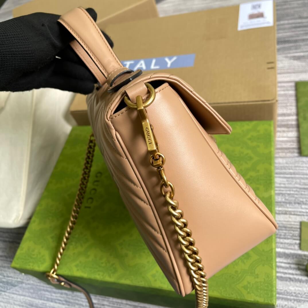gc 498110 shoulder bag handbag leather apricot