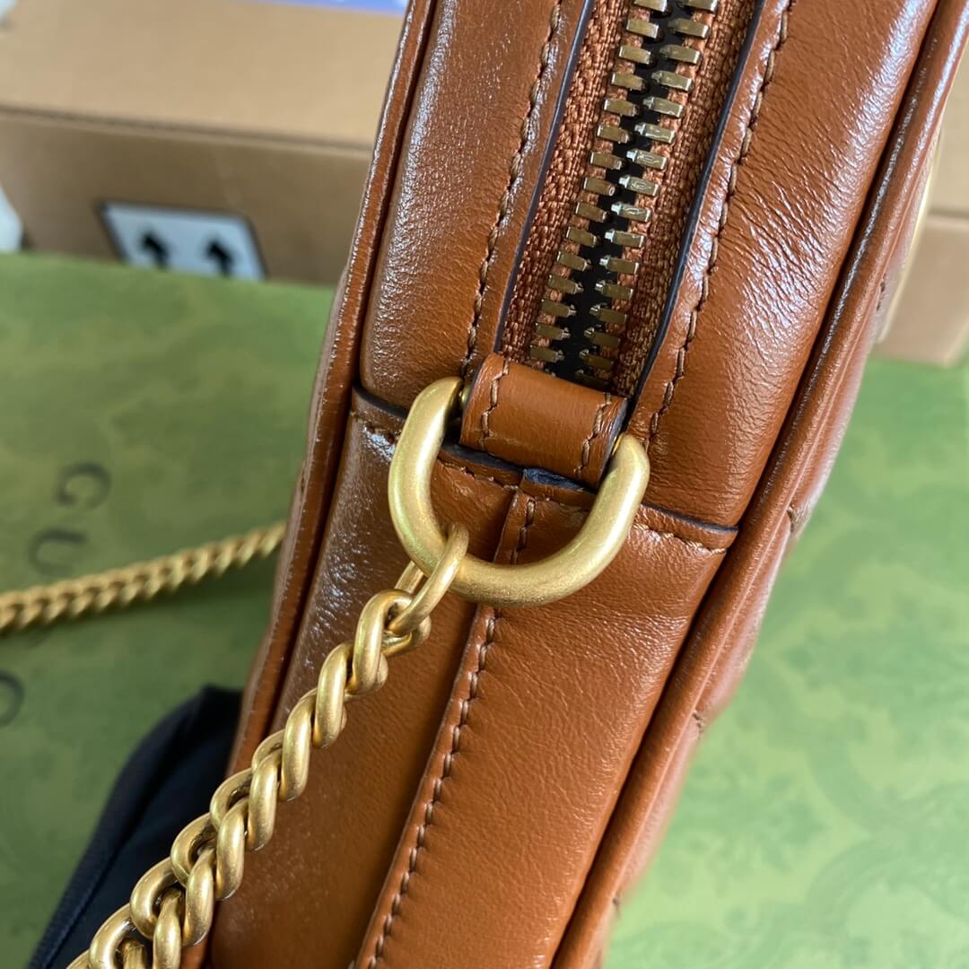 gc 598597 shoulder bag brown leather